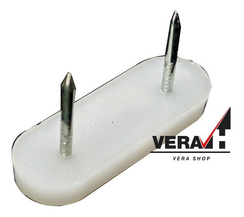 Patines Deslizador Dos Clavos 40 X 15mm 100 Unid Base Mueble 0