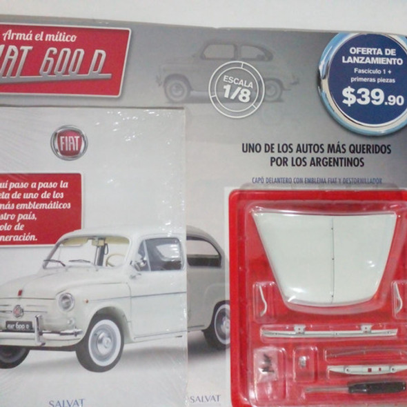 Fascículo + Pieza P/armar Fiat 600 N 1. Nuevo 1