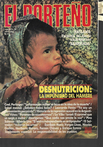 El Porteño Junio N°28 Malvinas Desnutricion Barricada Favio 0