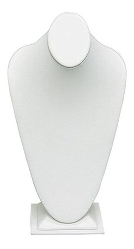 Soporte De Exhibicion De Collar De Joyeria Alta De Cuero Bla 0