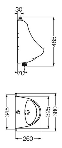 Combo De Baño Mingitorio Oval Ferrum+temporizador Aquamatic 1
