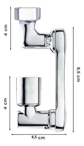Adaptador Giratorio Extensor De Canilla Univ Antisalpicadura 1