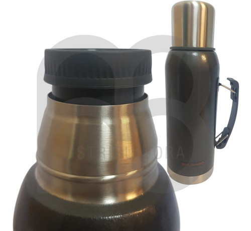 Termo 1000ml Frio Calor Acero Inox 2 Picos Cebador C/ Manija 1