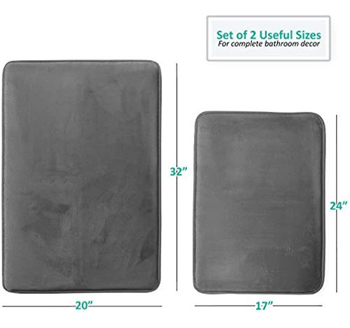 Alfombras De Baño Clara Clark, Ultrasuaves, Antideslizantes 1