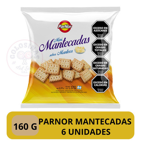 Galletitas Mantecadas Parnor X6 Unidades *golosinas Del Sur* 0