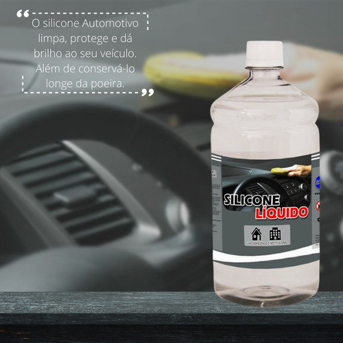 Silicone Líquido Automotivo Premium Não Sai Com Agua 1000ml 1