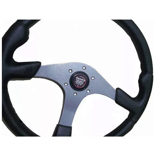 Volante Deportivo De Poliuretano Negro Diametro 34 Cm 0