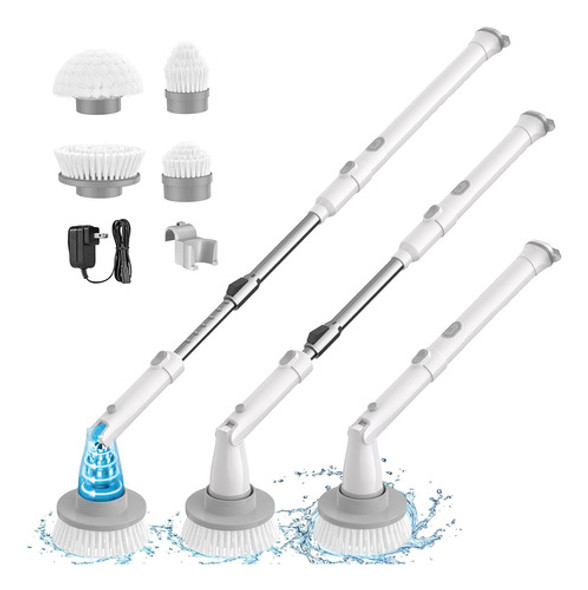 Cepillo Limpiador Electrico Giratorio. Extensible 4 Cepillos 0 Cepillo Limpiador Electrico Giratorio. Extensible 4 Cepillos 0