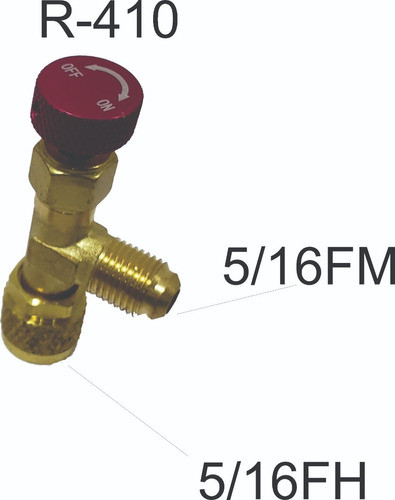 Válvula Llave De Acceso Split R-410  5/16fm X 5/16 Fh 0