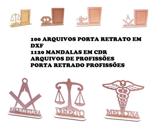 Pack Arquivos Vetores Porta Retrato Cnc Dxf E Cdr 1