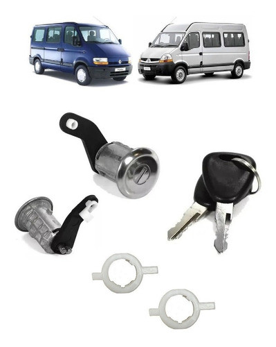 Par Miolo Cilindro Porta C/ Chave Renault Master 2002 A 2013 0