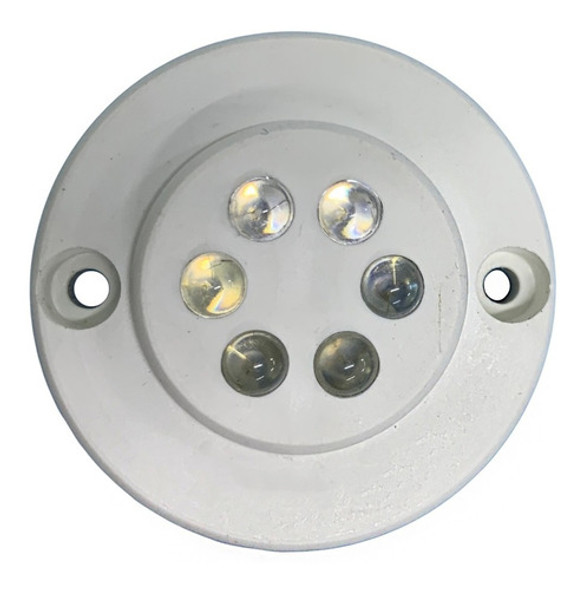 Luminaria Náutica Luz De Cortesia Com 6 Led Branco 12v 1
