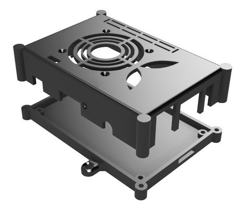 Soporte Case Para Pared O No De Orange Pi Pc Y Pc 2 Fan 40mm 0