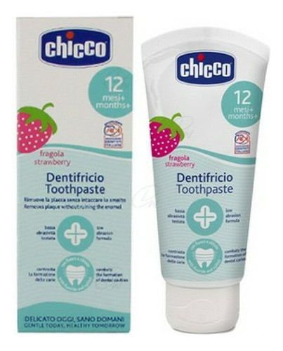 Pasta Dental Infantil Chicco +12 Meses  Frutilla 0