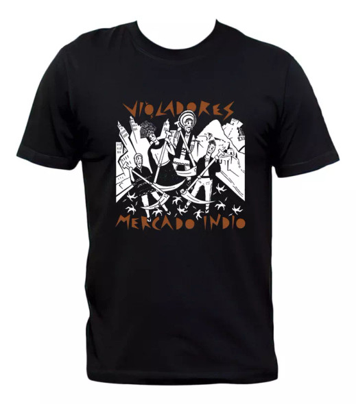 Slow Animals Black T-Shirt – Los Violadores Mercado Indio Punk Rock Graphic Tee for Adults