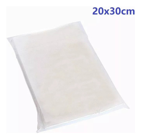 100 Saco Plástico 20x30cm Embalagem Ranhuras A Vácuo W2030 1