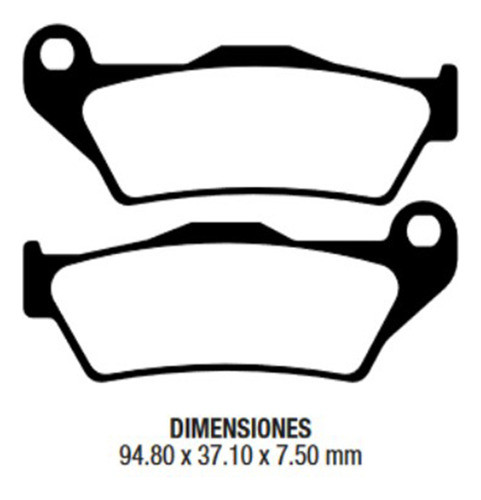 Pastilla De Freno Bajaj Rouser 135/180 Delantera Frima 1