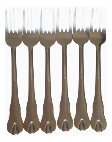 Pack X12 Unidades Tenedor Acero Inoxidable Medida 19 Cm 0