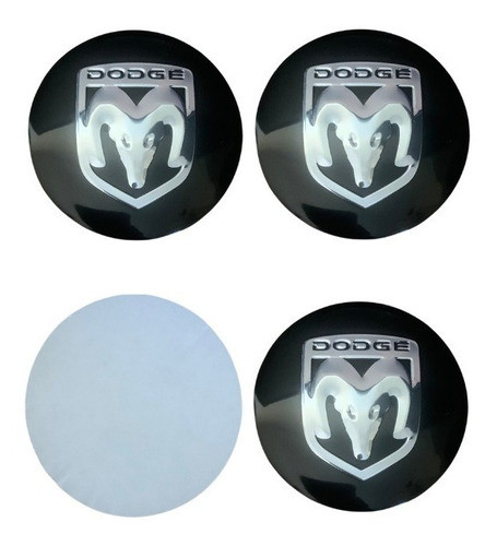 Emblema 56mm Para Calota Centro Roda Dodge Ram, Dakota... 0