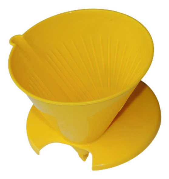 Kit 12 Porta Filtro 102 Suporte Coador  P/ Café-amarelo 54gr 1