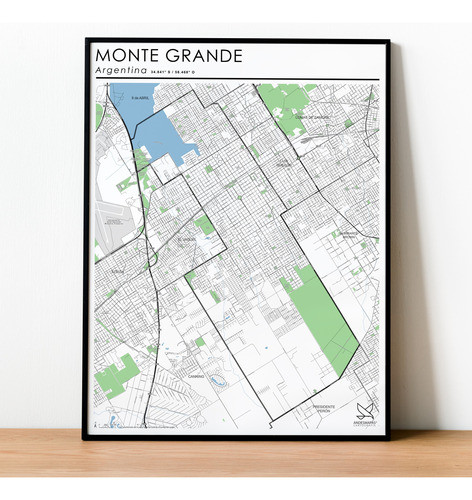 Mapa Monte Grande 80cmx61cm 0