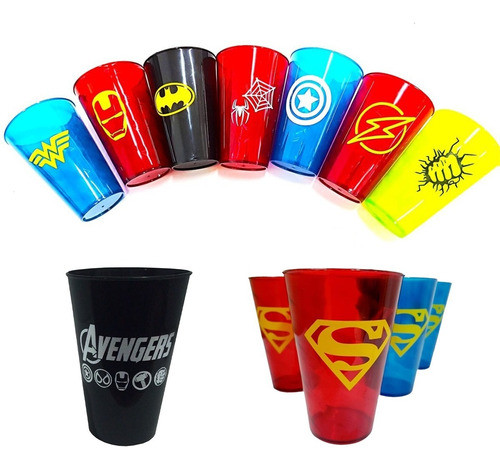 Kit 20 Copo Heróis Vingadores Presente Dia Das Crianças 0