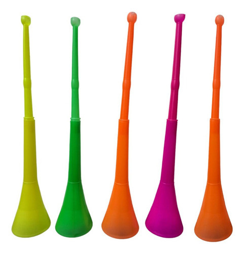 Cornetas Vuvuzelas Fluo X 5 Cotillon Carioca -cienfuegos- 1