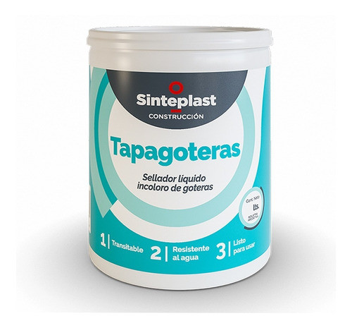 Tapagoteras Transparente Impermeable Sinteplast 1 Litro 0