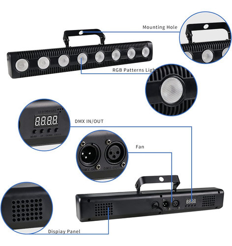 Luz De Lavado De Pared, Luz De Cambio De Color Rgb De 2 Pc, 1
