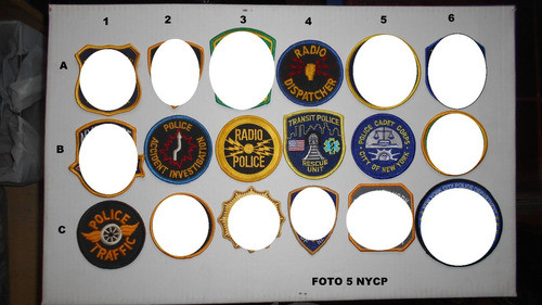 Parches Policias Del Mundo - Policia De Nueva York - Lote 2 1