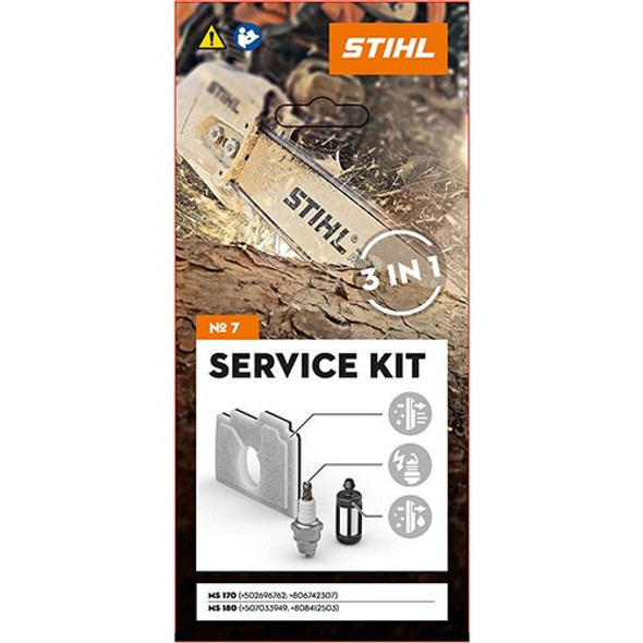Service Kit De Mantenimiento Stihl N° 7 Para Ms 170 - Ms 180 1