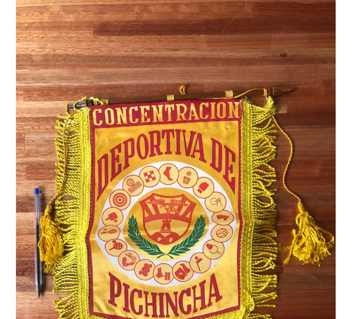 Banderin Intercambio Capitanes Deportiva Pichincha Ecuador 1