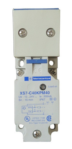 Sensor Indutivo Proximidade Xs7 C40kpm40 Telemecanique Atl 1
