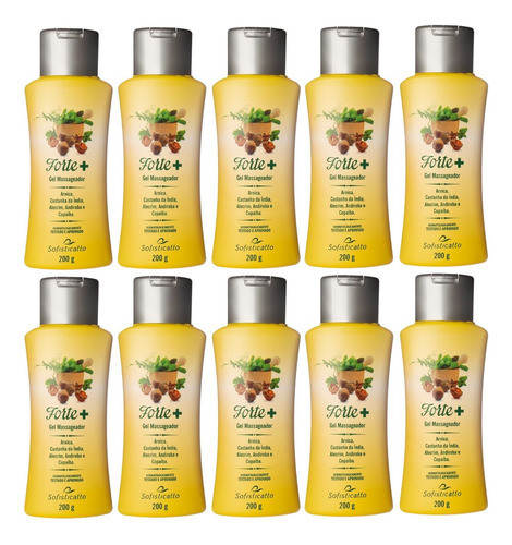 Kit 10 Gel Massageador Castanha Da Índia E Alecrim Andiroba 0