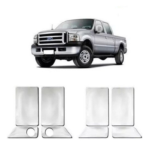 Kit Cubre Manijas Cromadas Ford F100 F-100 Duty F 100 0