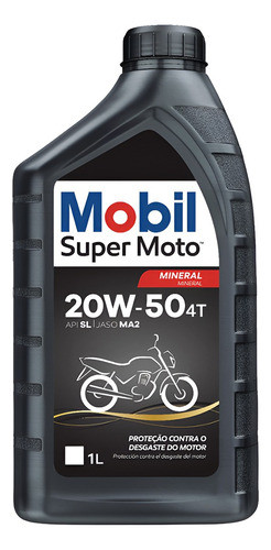 Óleo Mobil Moto 4t 20w-50 1 Litro Mineral 1