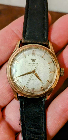 Martel Vintage Men's Mechanical Wristwatch - 1960s Hand-Wound Timepiece, 34mm Case (Used)
