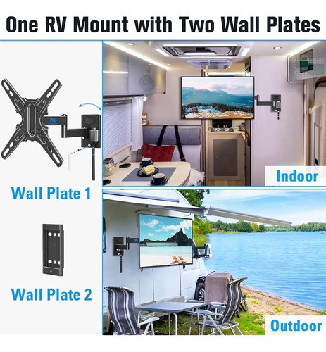 Montaje De Montaje De Sueño Con Bloqueo De Rv Soporte De Tv 1