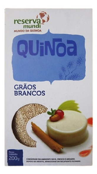 Kit 2x: Quinoa Em Grãos Branca Sem Glúten Reserva Mundi 200g 0
