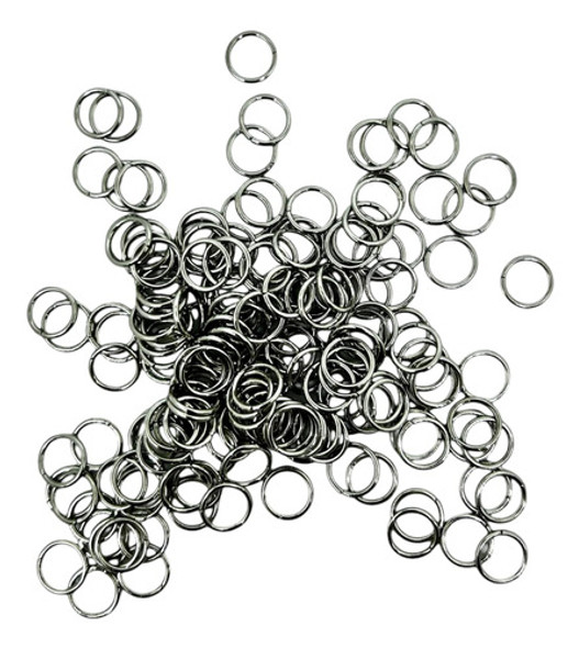 500g. Argollas 8*0,9mm Niquelada Para Armado De Accesorios 0