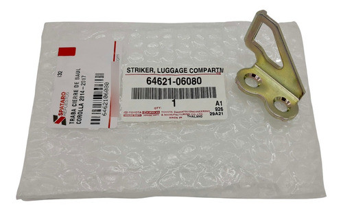 Traba Cierre De Baul Corolla 2014-2015-2016-2017 Original 1