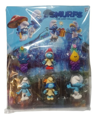 Muñecos Figuras Los Pitufos En Blíster X 6 Unidades 0
