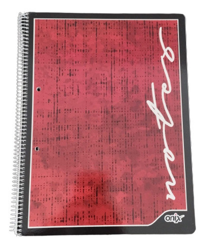 Cuaderno Onix A4 80hjs Rayadas Tapa Semirigida Modelo Notes 0