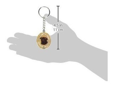 Llavero Giratorio Eys Pets Pug Negro De Doble Cara, Kc-32 1