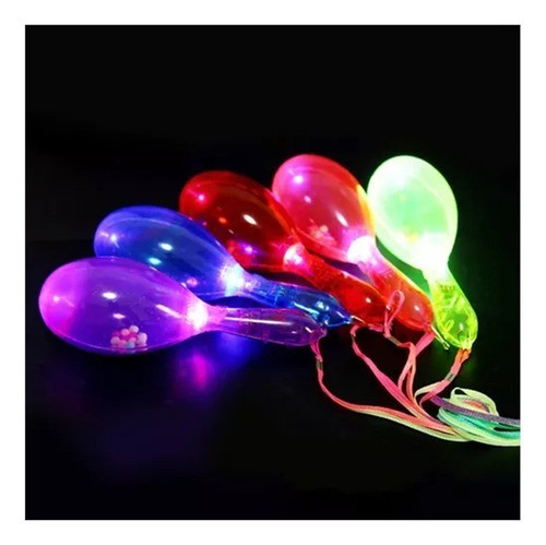 Combo Maracas Luz Led C/movimiento X 26 Cotillon Luminoso 1