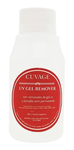 Removedor Esmalte Semipermanente Y Uñas Esculpidas 100cc 0