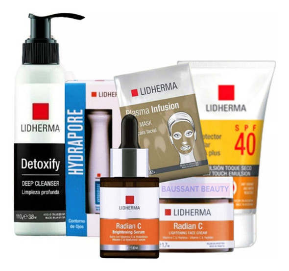 Kit Lidherma X5 Rutina Diaria Completa Vitamina C + Regalo 0