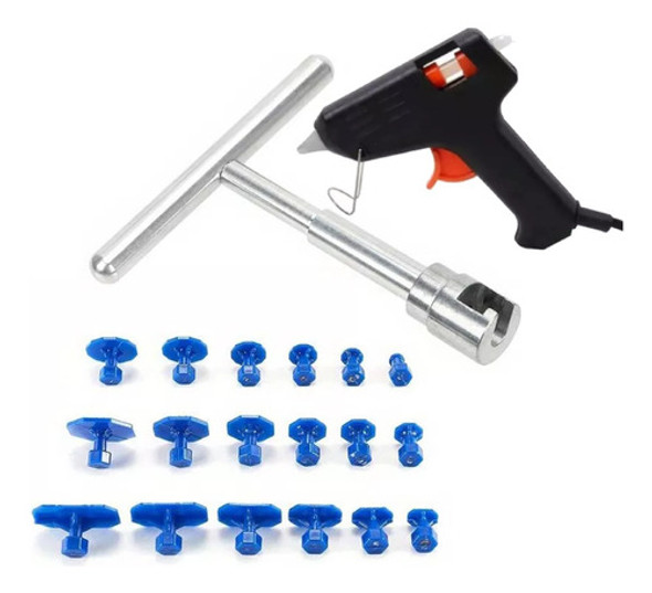 Kit Sacabollo Repara Abolladuras Autos Motos Granizo Golpes 0