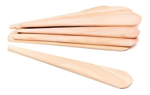 Espatula De Madera Tradicional Para Depilar Cera Grande X12 0