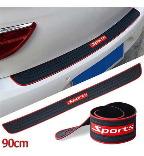 Bumper Protector Goma Paragolpe Trasero Entrada Baul 90cm S8 0